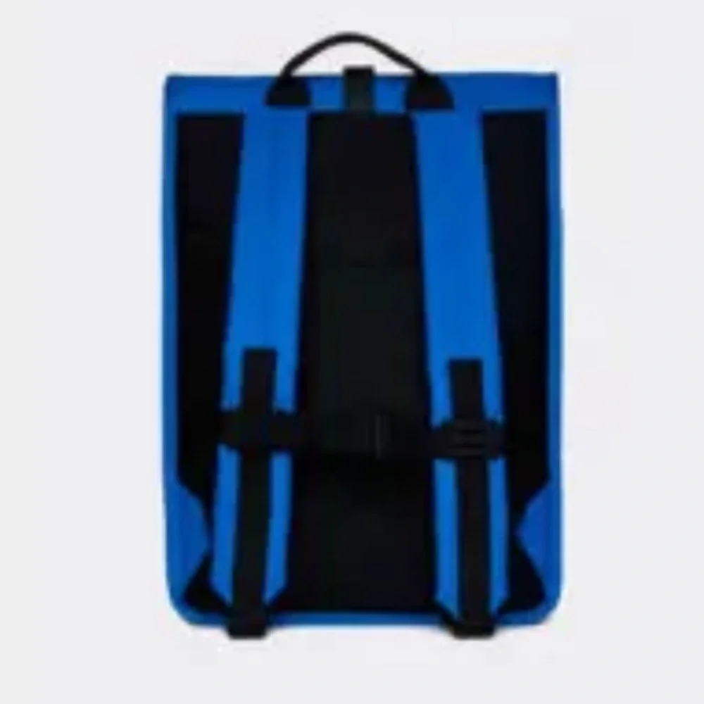 Rains Rolltop Rucksack Backpack W3 in Waves Blue NWT - Picture 2 of 5